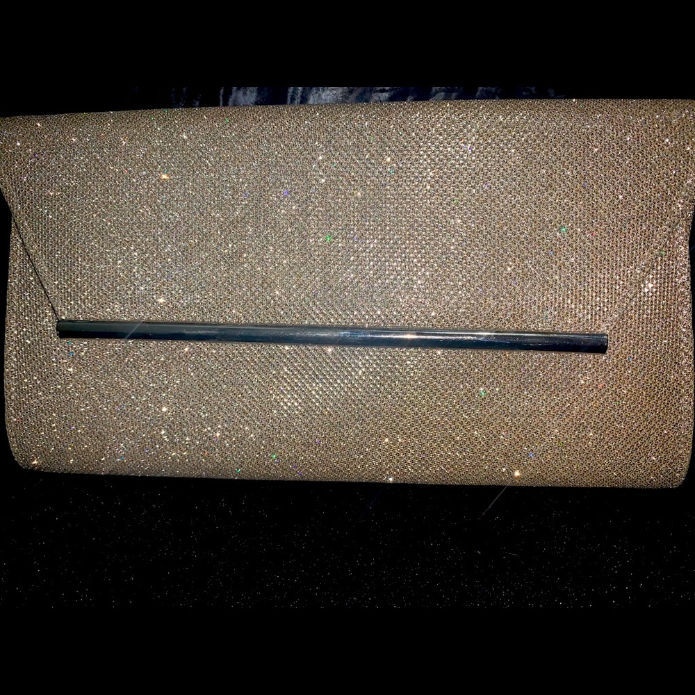 Glden clutch bag
